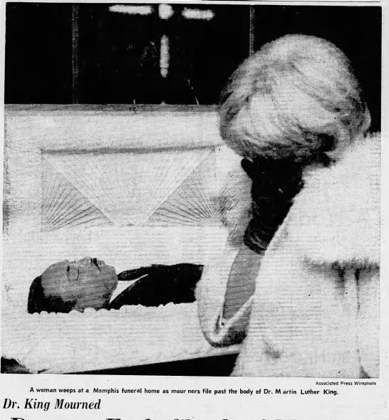 Dr. King Mourned